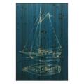 Solid Storage Supplies Fine Art Giclee Printed on Solid Fir Wood Planks - Sailing 2 SO2958798